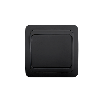 Выключатель одноклавишный CLASSICO черный 2021B IN HOME в Находке