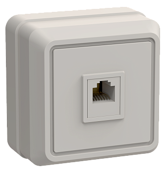 РТ20-ОКм Розетка 1местная ТЛФ ОКТАВА (кремовый) IEK в Находке