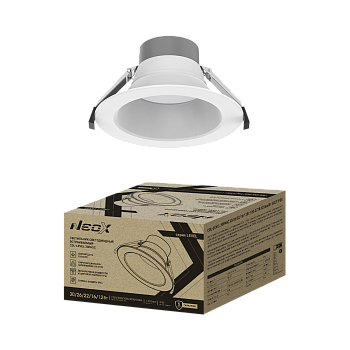 Светильник встраиваемый светодиодный CDL-LEVEL 30PA5C 30/26/22/16/12Вт 100-277В 125Лм/Вт 5ССТ 5лет 210мм NEOX в Находке