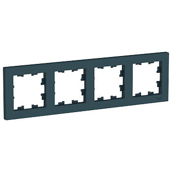 Рамка четырехместная AtlasDesign SE изумруд в Находке