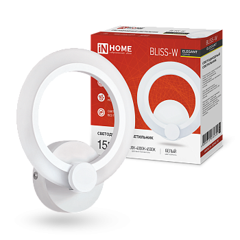Светильник светодиодный ELEGANT BLISS-W 15Вт 230В 3000-6500K 1200Лм STEP COLOR белый IN HOME в Находке