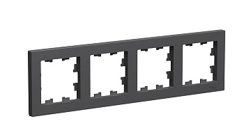 Рамка четырехместная AtlasDesign SE базальт в Находке