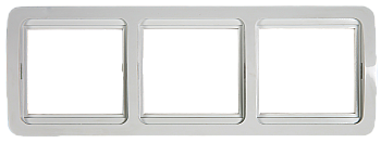 Рамка тройная горизонтальная CLASSICO белая 2303H IN HOME в Находке