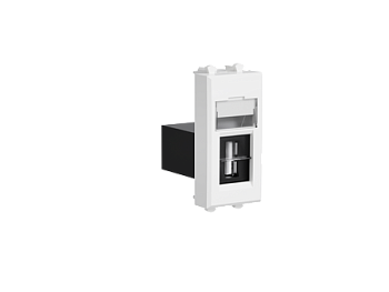 USB 2.0 розетка модульная, тип А-А, Avanti "Белое облако", 1 модуль DKC в Находке