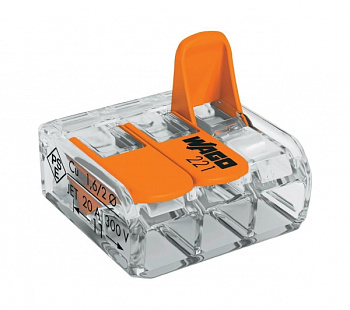 Зажим WAGO клеммный 221-613 3x6 в Находке