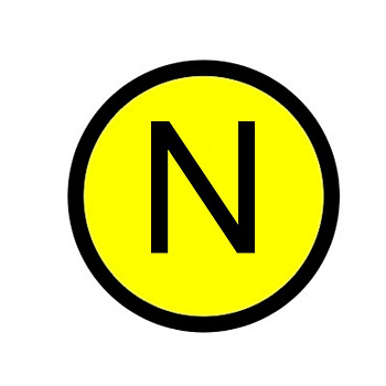Наклейка "N" (d20мм.) EKF PROxima в Находке