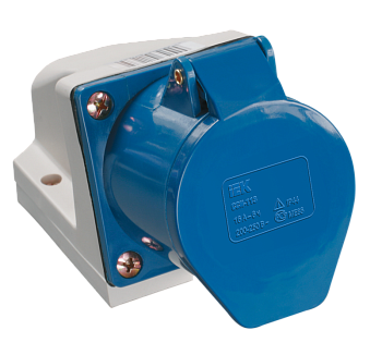 Розетка 133 стационарная 2Р+РЕ 63А 220В IP54 IEK в Находке