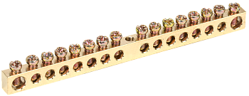 Шина PEN "земля-ноль" 6х9мм 16/1 (16групп/креп по центр) IEK в Находке