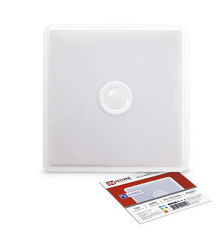 Светильник светодиодный СПБ-2Д-КВАДРАТ 14Вт 4000К 1100Лм 190мм с датчиком белый IN HOME в Находке