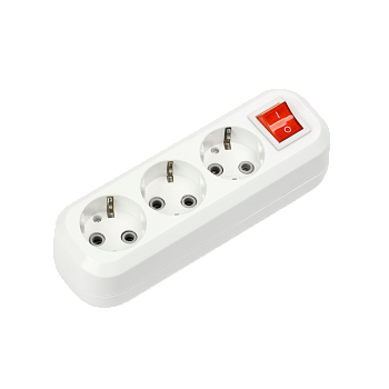 Колодка УЗВ-3-GRAND трехместная с выключателем и заземлением 5230 IN HOME в Находке