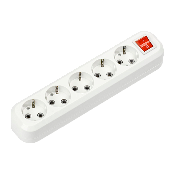 Колодка УЗВ-5-GRAND пятиместная с выключателем и заземлением 5250 IN HOME в Находке