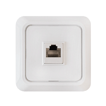 Розетка компьютерная RJ-45 BOLLETO белая 7035 IN HOME в Находке