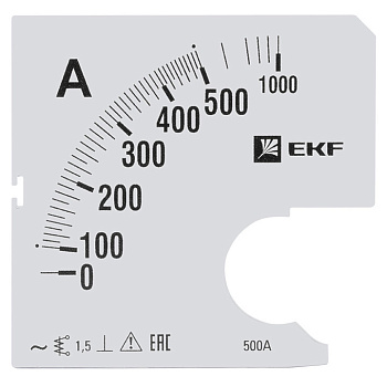 Шкала сменная для A961 500/5А-1,5 EKF PROxima в Находке