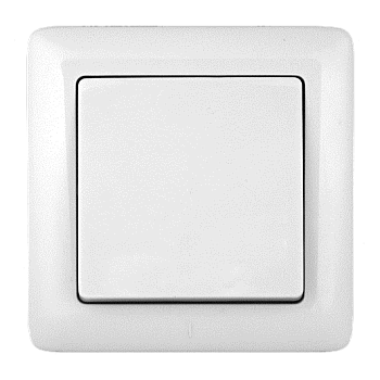 Выключатель одноклавишный ХИТ SE белый в Находке