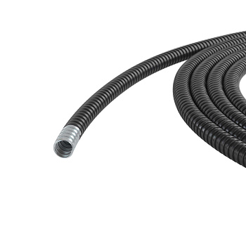 Металлорукав DN 26мм в герметичной ПВХ изоляции, Dвн 26,5 мм, Dнар 31,5, 25 м, цвет черный DKC в Находке