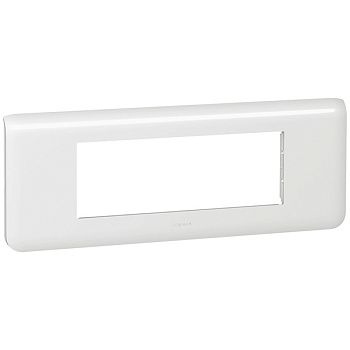 Рамка Legrand MOSAIC 6 модулей белая в Находке