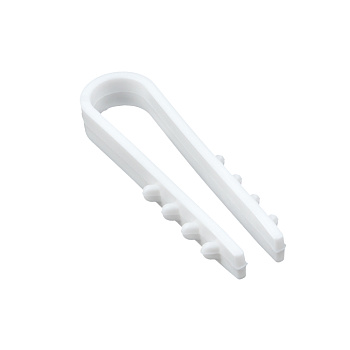 Дюбель-хомут для круглого кабеля  (5-10мм) белый (50шт.) EKF PROxima в Находке