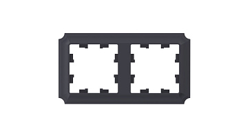 Рамка двойная AtlasDesign SE Antique карбон в Находке