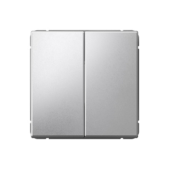 ARTGALLERY 2-клавишный ВЫКЛЮЧАТЕЛЬ КНОПОЧНЫЙ, сх.2, 10А, механизм, АЛЮМИНИЙ в Находке