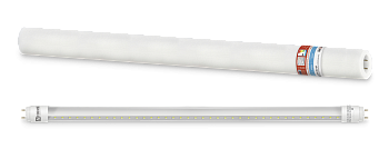 Лампа светодиодная LED-T8R-П-PRO 10Вт 230В G13R 6500К 1000Лм 600мм прозрачная поворотная IN HOME в Находке