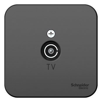 Розетка телевизионная BLANCA SE накладная с изоляционной пластиной антрацит в Находке