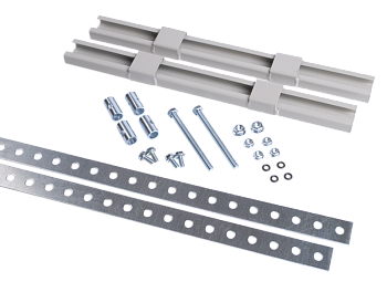 Комплект крепления металлокорпуса к столбу монтажной полосой в Находке