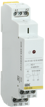 Реле промежуточное OIR 2 контакта 8А 12В AC/DC IEK в Находке