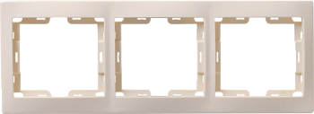 РГ-3-ККм Рамка 3местная горизонтальная КВАРТА (кремовый) IEK в Находке