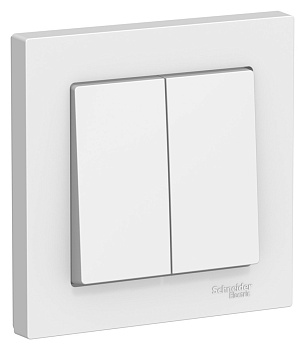 Выключатель двухклавишный AtlasDesign SE лотос в сборе в Находке