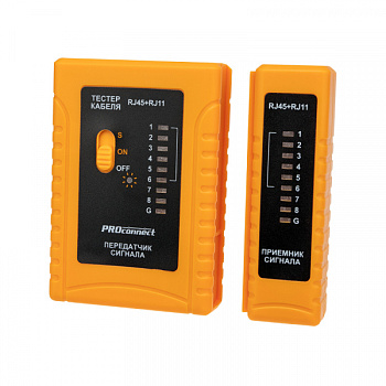 Тестер кабеля RJ-45+RJ-11 468 PROconnect в Находке