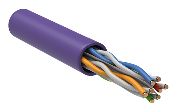 ITK Витая пара U/UTP кат.6 4х2х23AWG LSZH фиолетовый (305м) в Находке