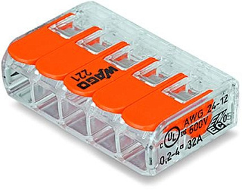 Зажим WAGO клеммный 221-415 5x4 в Находке