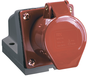 Розетка 124 стационарная 3Р+РЕ 32А 380В IP44 IEK в Находке