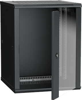 ITK Шкаф LINEA W 18U 600x600 мм дверь стекло, RAL9005 в Находке