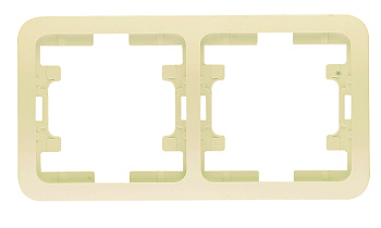 Рамка двойная МИМОЗА MAKEL крем в Находке