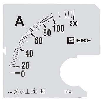Шкала сменная для A961 100/5А-1,5 EKF PROxima в Находке