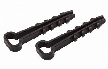 Дюбель-хомут нейлоновый прямоугольный PROconnect 5-10 мм, черный, упаковка 100 шт. в Находке