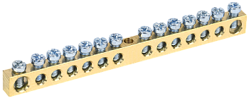 Шина IEK PEN "земля-ноль" 6х9мм 14/1 (14групп/креп по центр) в Находке