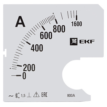 Шкала сменная для A961 800/5А-1,5 EKF PROxima в Находке