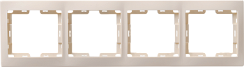 РГ-4-ККм Рамка 4местная горизонтальная КВАРТА (кремовый) IEK в Находке