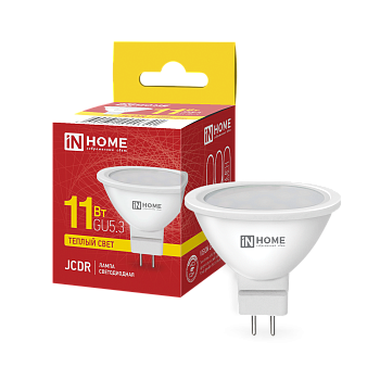 Лампа светодиодная LED-JCDR-VC 11Вт 230В GU5.3 3000К 990Лм IN HOME в Находке