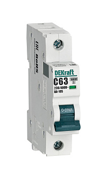 Автоматический выключатель DEKraft ВА-105 1P 63A 10кА х-ка C в Находке