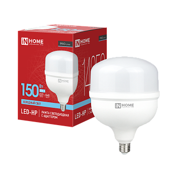 Лампа светодиодная LED-HP-PRO 150Вт 230В E27 с адаптером Е40 6500К 14250Лм IN HOME в Находке