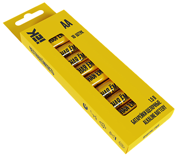 Батарейка щелочная Alkaline LR06/AA (10шт/бокс) IEK в Находке