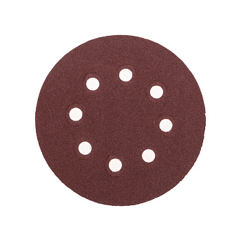 Диск абразивный на ворсовой основе, на липучке, перфорированный, P120, 125мм, 10 шт. KRANZ в Находке