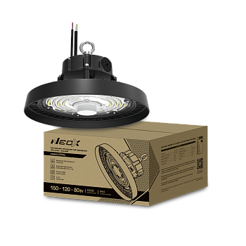 Светильник складской светодиодный UHB-LEVEL 150A50BK 150/120/80Вт 100-277В 22500Лм 150Лм/Вт 5000K 5 лет NEOX в Находке