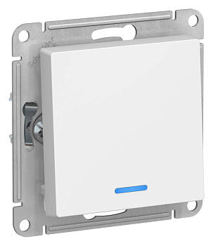 Выключатель одноклавишный AtlasDesign SE с подсветкой лотос в Находке