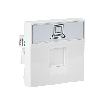 Розетка RJ-45, категории 5e (ширина 2 модуля) в Находке