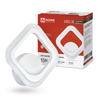 Светильник светодиодный ELEGANT ARIS-W 15Вт 230В 3000-6500К 1200Лм STEP COLOR белый IN HOME в Находке