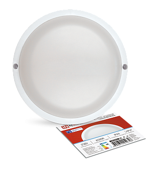 Светильник светодиодный герметичный СПП МД-2565-КРУГ 25Вт 6500К 2250Лм с микроволновым датчиком IP65 175мм IN HOME в Находке